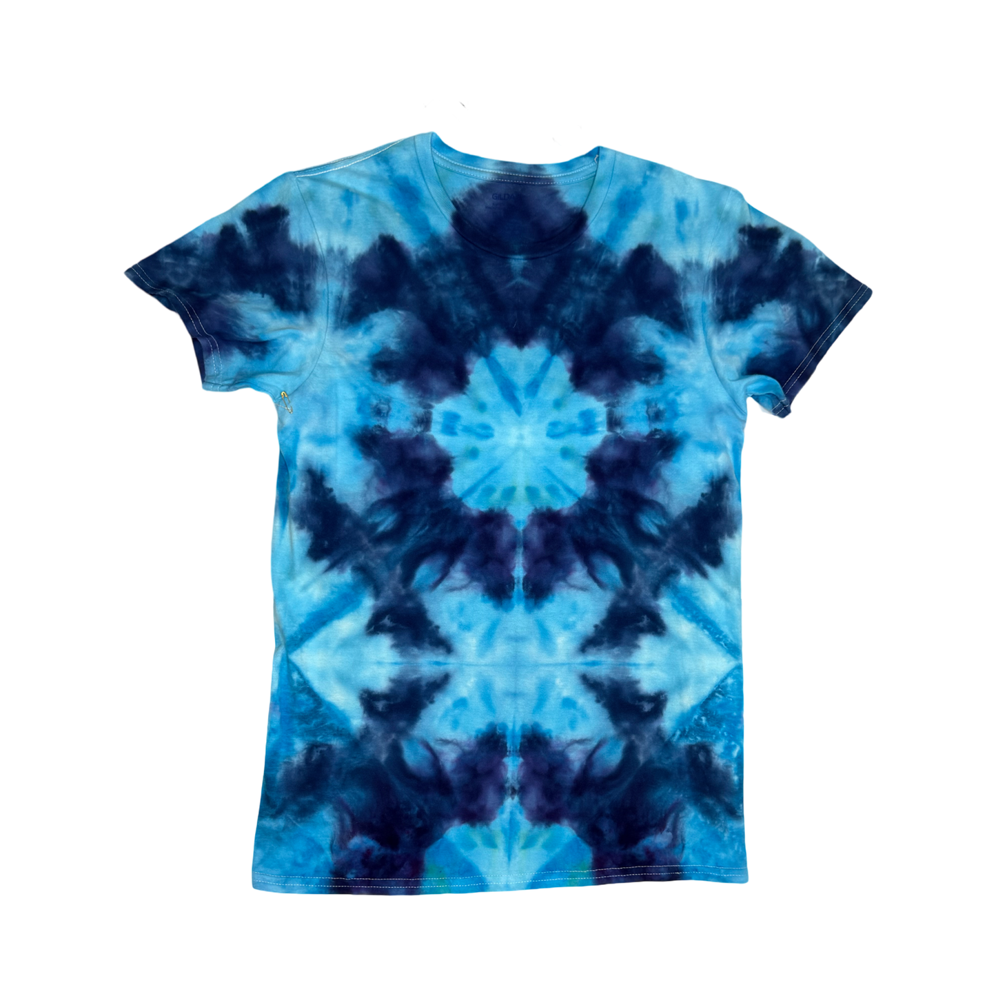 Blue Shibori Inspired Shirt Size Small