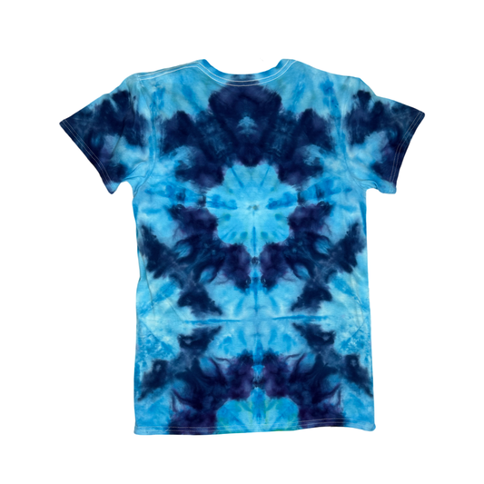 Blue Shibori Inspired Shirt Size Small