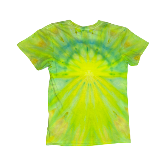 Lemon lime center burst shirt size small