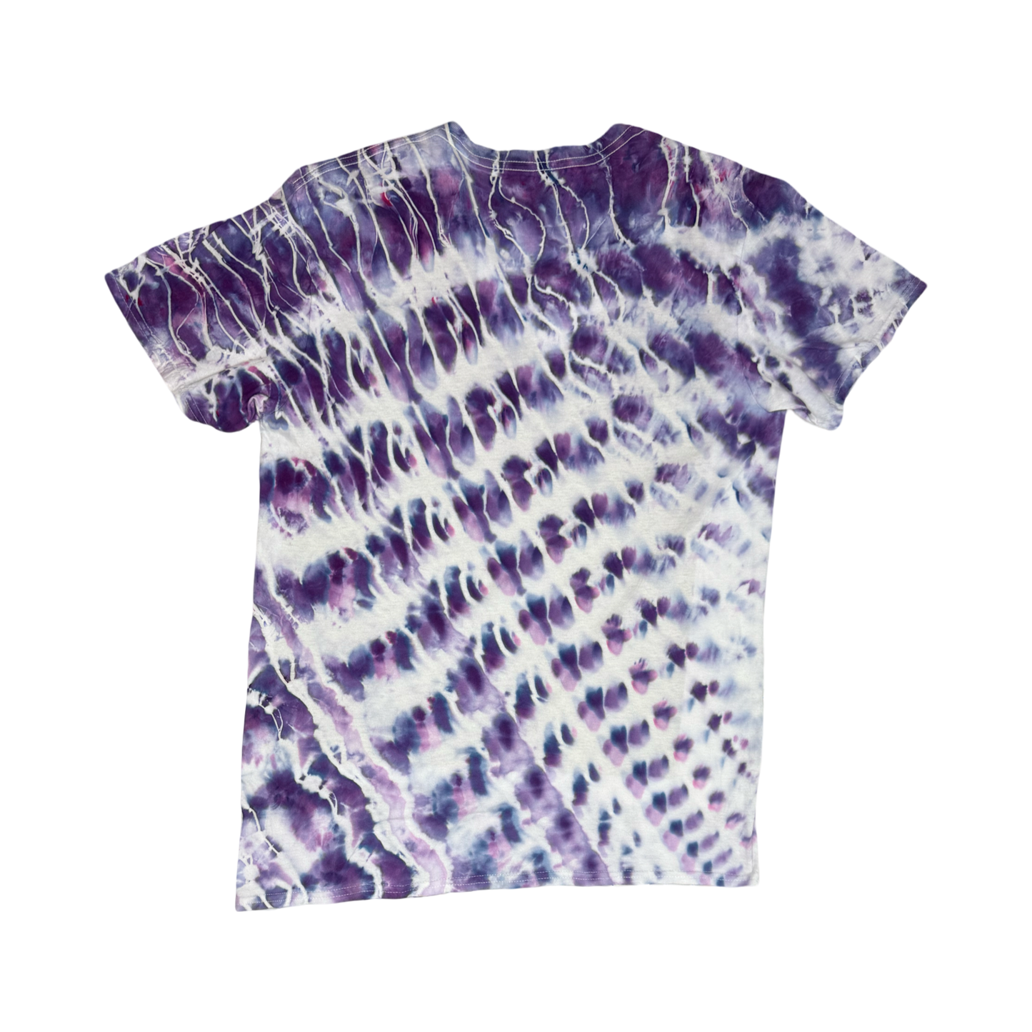 Purple Rolled Ice Dye T Shirt Size Medium