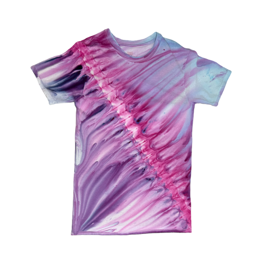Purple and Pink Gravity Dyed Size Small