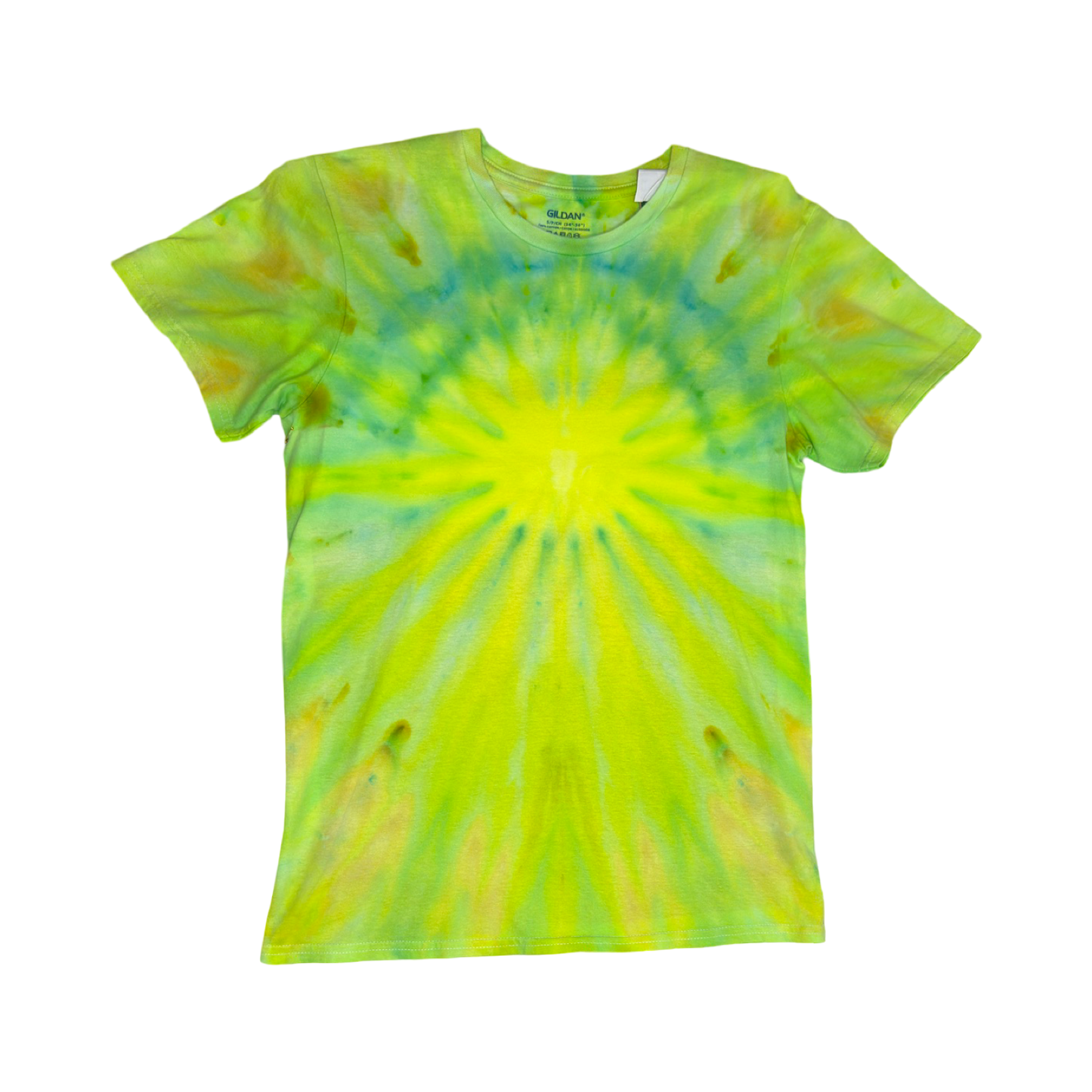 Lemon lime center burst shirt size small