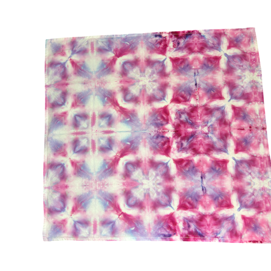Tea Towel Pin Purple and Lavender Shibori Inspired