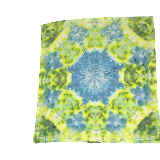 Tea Towel Green and Blue Mandala